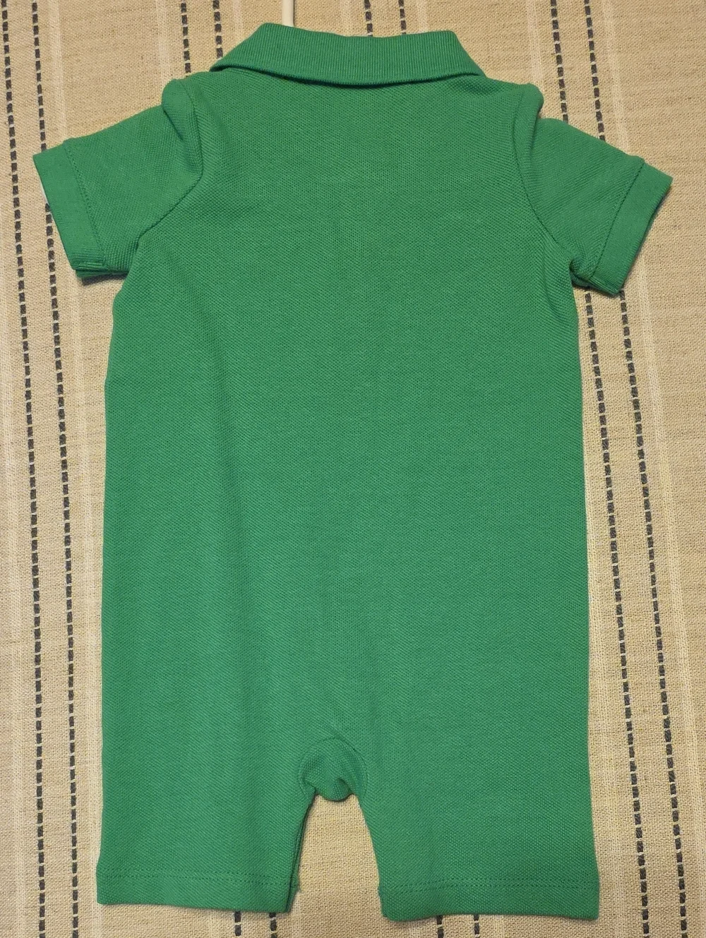 Ralph Lauren Green Polo Romper - Kids